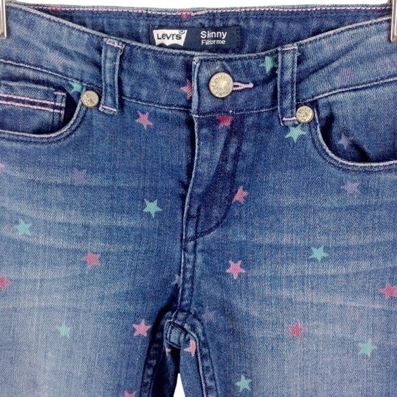 Levi's Skinny Star Print Skinny Jeans Size 4 - Picture 3 of 5